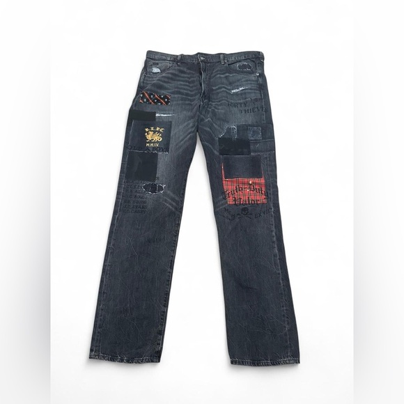 Polo Ralph Lauren Men’s Black Varick Slim Straight Denim Jeans Size 38x36*